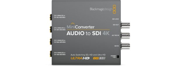 Blackmagic Mini Converter – Audio to SDI 4K